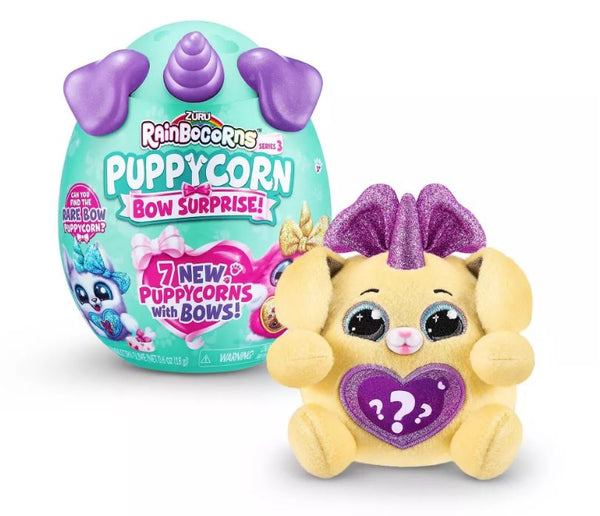 Rainbocorns Puppycorn Bow Surprise Plush Stuffed Animal, Styles