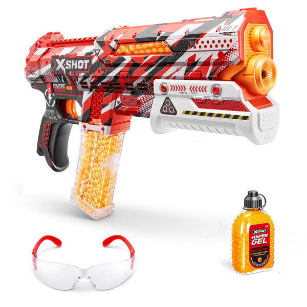 XShot Hyper Gel Clutch Blaster, Manual Prime Gel Blaster & 5,000