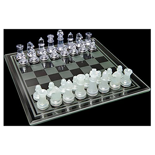 Chess & Checkers Set with Glass Board - sctoyswholesale
