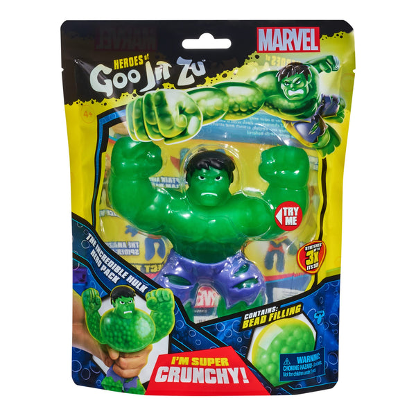Heroes of Goo Jit Zu Marvel Hero Pack. The Incredible Hulk - Crunchy, 4.5" Tall