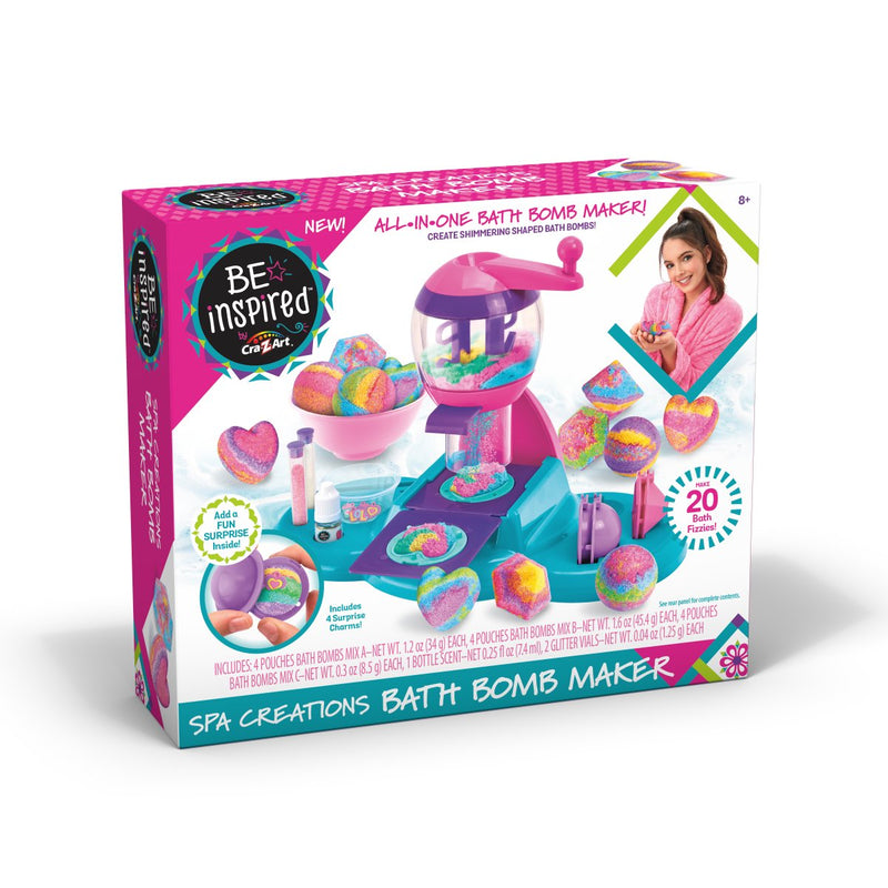Cra-Z-Art Be Inspired Spa Creations Bath Bomb Maker, Multicolor Kit for Ages 8 and up