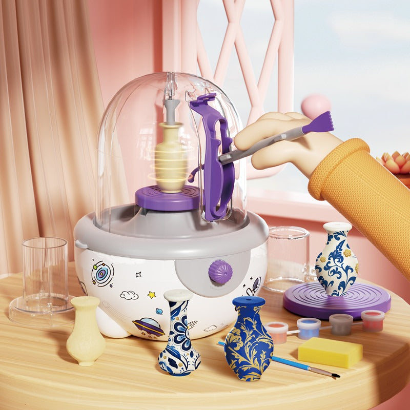 Space Ceramic Clay Set, Mini Pottery Studio Kit, Art and Crafts Toy De ...