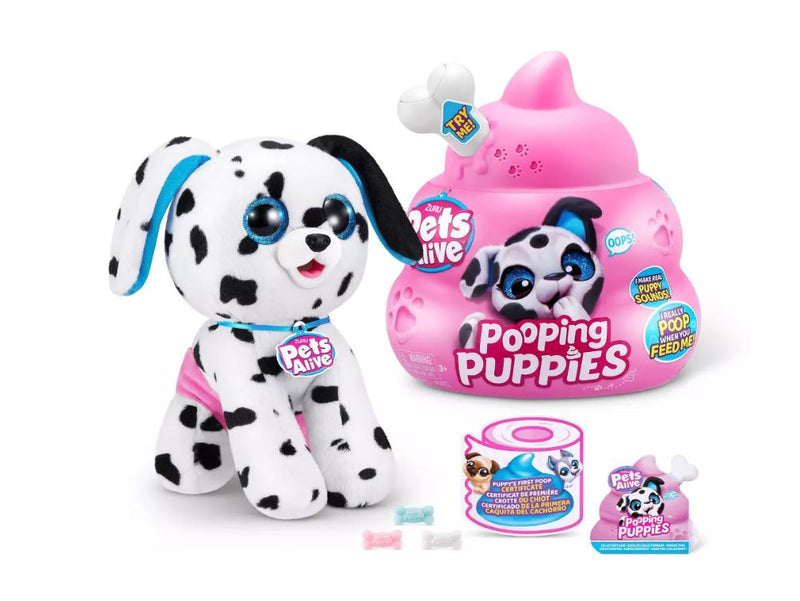 Pets Alive Pooping Puppies Interactive Plush by ZURU