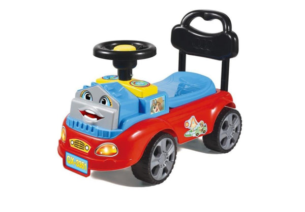 Push Car, Cartoon Stroller With Steering Wheel
