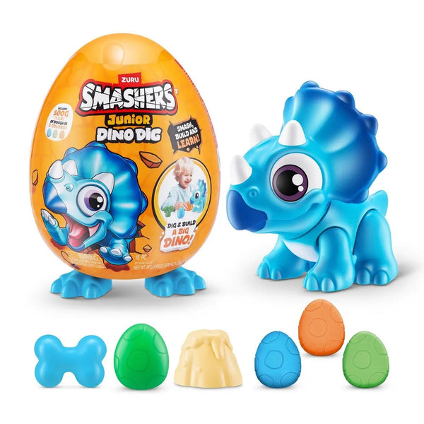 Smashers Junior Dino Dig Egg Small Assorted