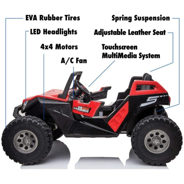 24V Kids Electric Ride on Two Seat UTV, EVA wheel, Kids Toys Car With 2.4G R/C
