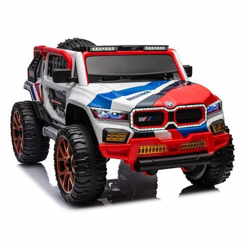 24V Kids Electric Ride on UTV, Kids Toys Car, EVA Wheel with Light, Leather Seat