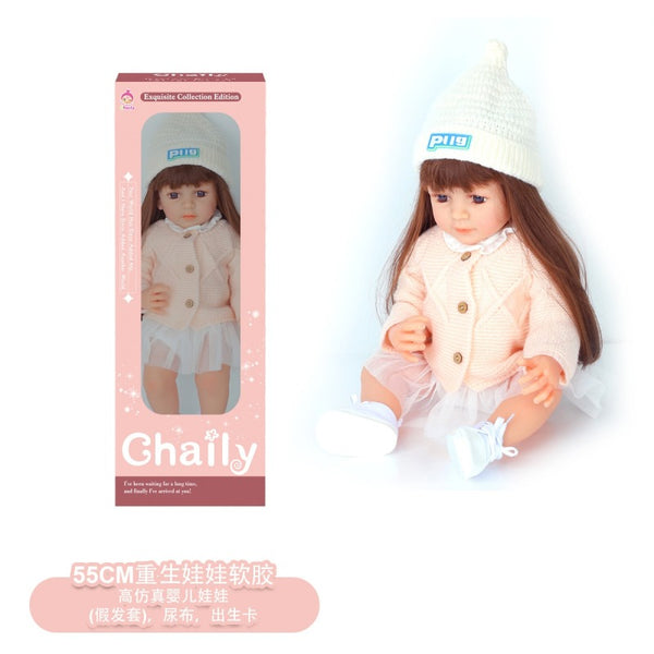 Baby Doll, 55cm Reborn Doll ,Soft Rubber, High Stimulation
