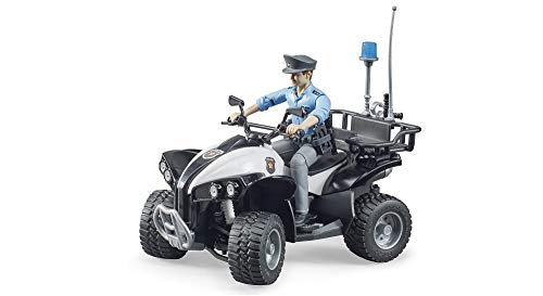 Bruder Police Quad with Light Skin Policeman and Accessories