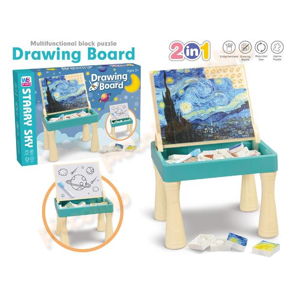 Drawing Board Starry Sky With Multifunctional Block Puzzle