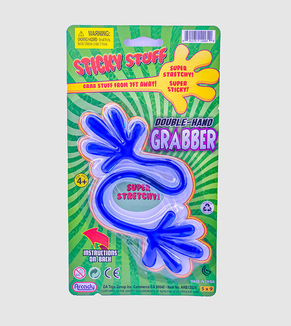 Sticky Stuff, Double-Hand Grabber, 2 Colors Red and Blue