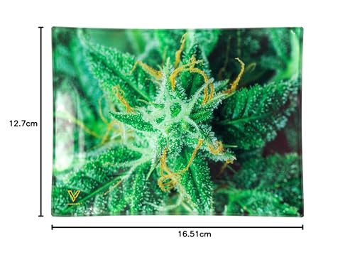 Glass Rolling Tray, AK-47 Strain Design by V Syndicate