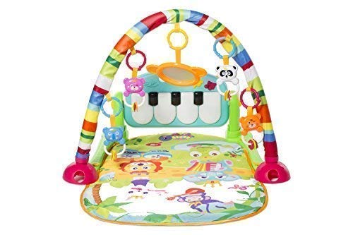 MooToys Kick and Play Newborn Toy with Piano for Baby 1 - 36 Month, Lay and Play, Sit and Play, Activity Toys, Play Mat Activity Gym for Baby