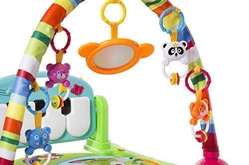 MooToys Kick and Play Newborn Toy with Piano for Baby 1 - 36 Month, Lay and Play, Sit and Play, Activity Toys, Play Mat Activity Gym for Baby