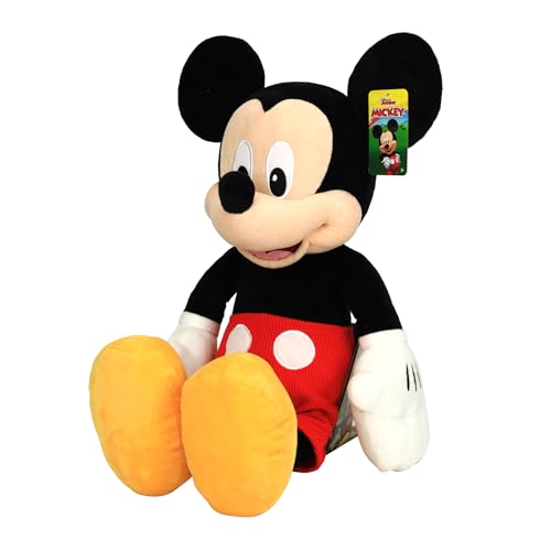 Disney Junior Mickey Mouse Jumbo 25-inch Plush Mickey Mouse, Stuffed Animals, Pretend Play, Kids Toys for Ages 2 Up