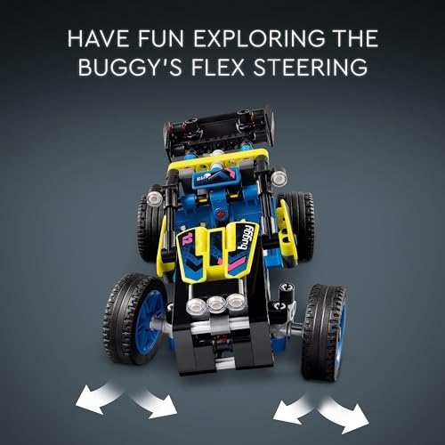 LEGO Technic Off-Road Race Buggy Buildable Car Toy, Cool Toy for 8 Year Old Boys, Girls and Kids who Love Rally Contests, Race Car Toy Featuring Moving 4-Cylinder Engine and Working Suspension, 42164