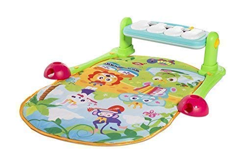 MooToys Kick and Play Newborn Toy with Piano for Baby 1 - 36 Month, Lay and Play, Sit and Play, Activity Toys, Play Mat Activity Gym for Baby