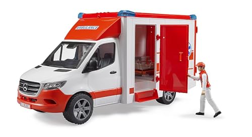 Bruder MB Sprinter Ambulance with Driver and Light + Sound Module