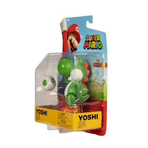 Super Mario 4" Action Figures Green Yoshi with Egg