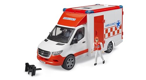 Bruder MB Sprinter Ambulance with Driver and Light + Sound Module