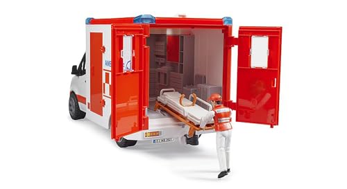 Bruder MB Sprinter Ambulance with Driver and Light + Sound Module
