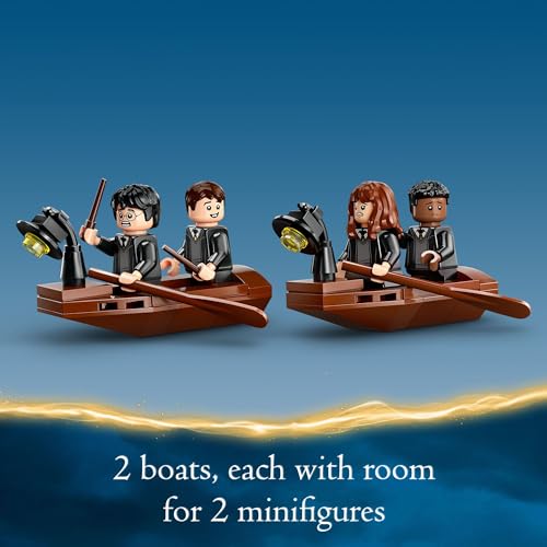 LEGO Harry Potter Hogwarts Castle Boathouse, Fantasy Harry Potter Toy for Boys and Girls with 2 Buildable Boats and 5 Minifigures, Castle Toy Birthday Gift Idea for Kids Ages 8 and Up, 76426