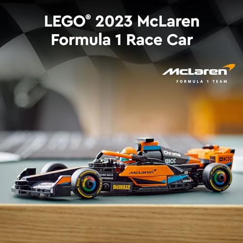 LEGO Speed Champions 2023 McLaren Formula 1 Race Car Toy for Play and Display, Buildable McLaren Toy Set for Kids, F1 Toy Gift Idea for Boys and Girls Ages 9 and Up who Enjoy Independent Play, 76919