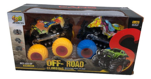 Friction Monster Trucks, Off Road Climbing Trucks, Color May Vary