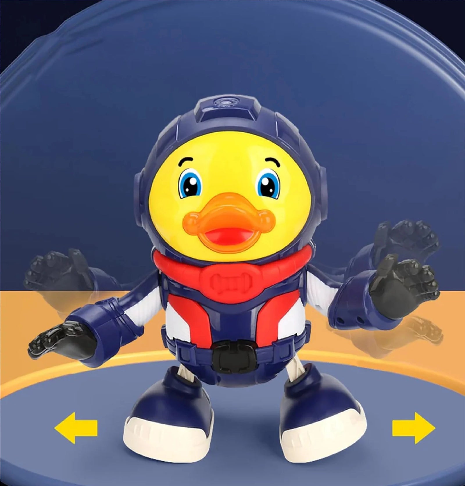 Dancing Space Duck With Light And Music – StockCalifornia