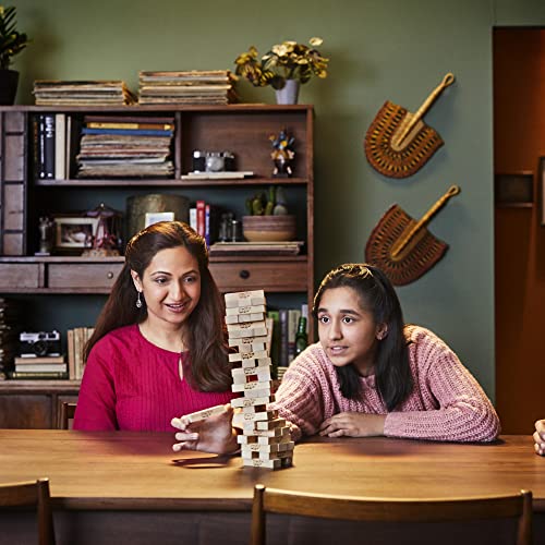 Hasbro Gaming Jenga Game, The Original Wood Block Game with Genuine Ha ...
