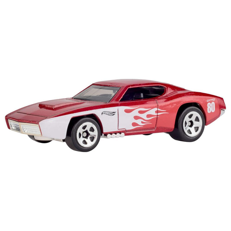Hot Wheels Toy Cars, 5-Pack of 1:64 Scale Toy Cars with Collectible Deco & Packaging, Core Mattel 80th Anniversary Set of 5 Vehicles, Styles May Vary