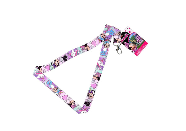 Disney Minnie Mouse Boutique Lanyard Keychain (Pink)