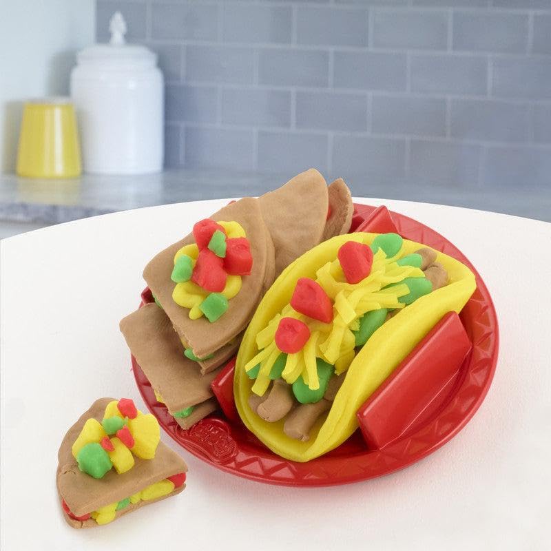 Play-Doh Kitchen Creations Taco Time Play Food Set for Kids 3 Years and Up with 4 Non-Toxic Colors