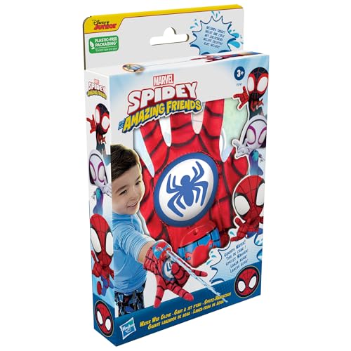 Spidey and His Amazing Friends Spidey Water Web Glove, Marvel Preschool Water Toy with Green Goblin Target, 3+ Years