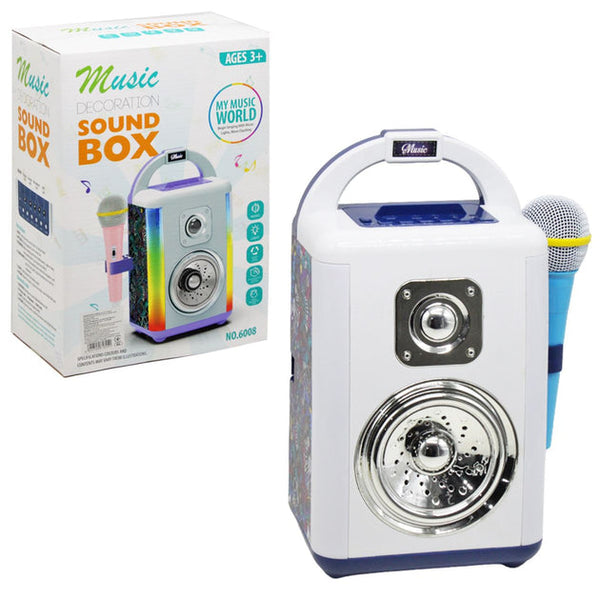 Kid's Music Portable Karaoke Speaker With a Microphone