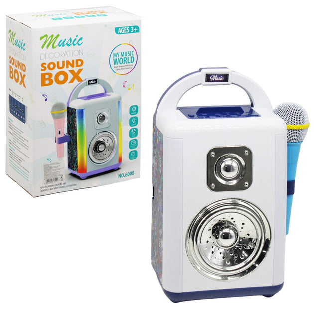 Kid's Music Portable Karaoke Speaker With a Microphone