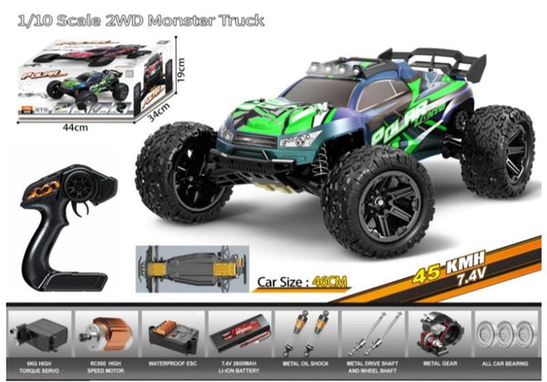 Car Toy Bigfoot Car 1: 8 Full Scale High Speed ,Tail Wing