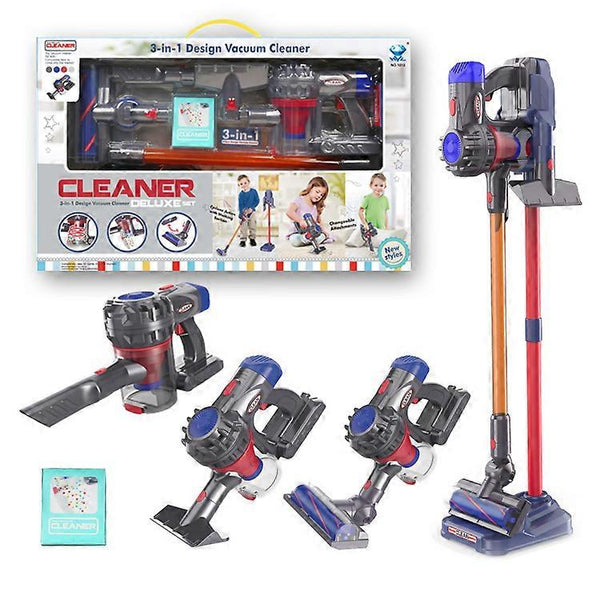 Kids Cleaning Toy Set, 3 in 1 Vacuum For Children Aged 3+, Realistic Role-Play Fun