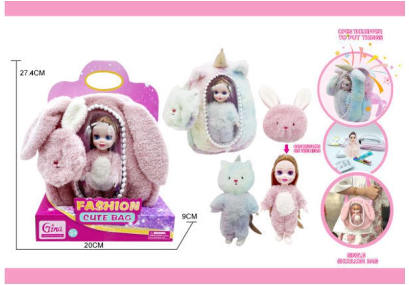 Plush Doll Bag 6 Inch