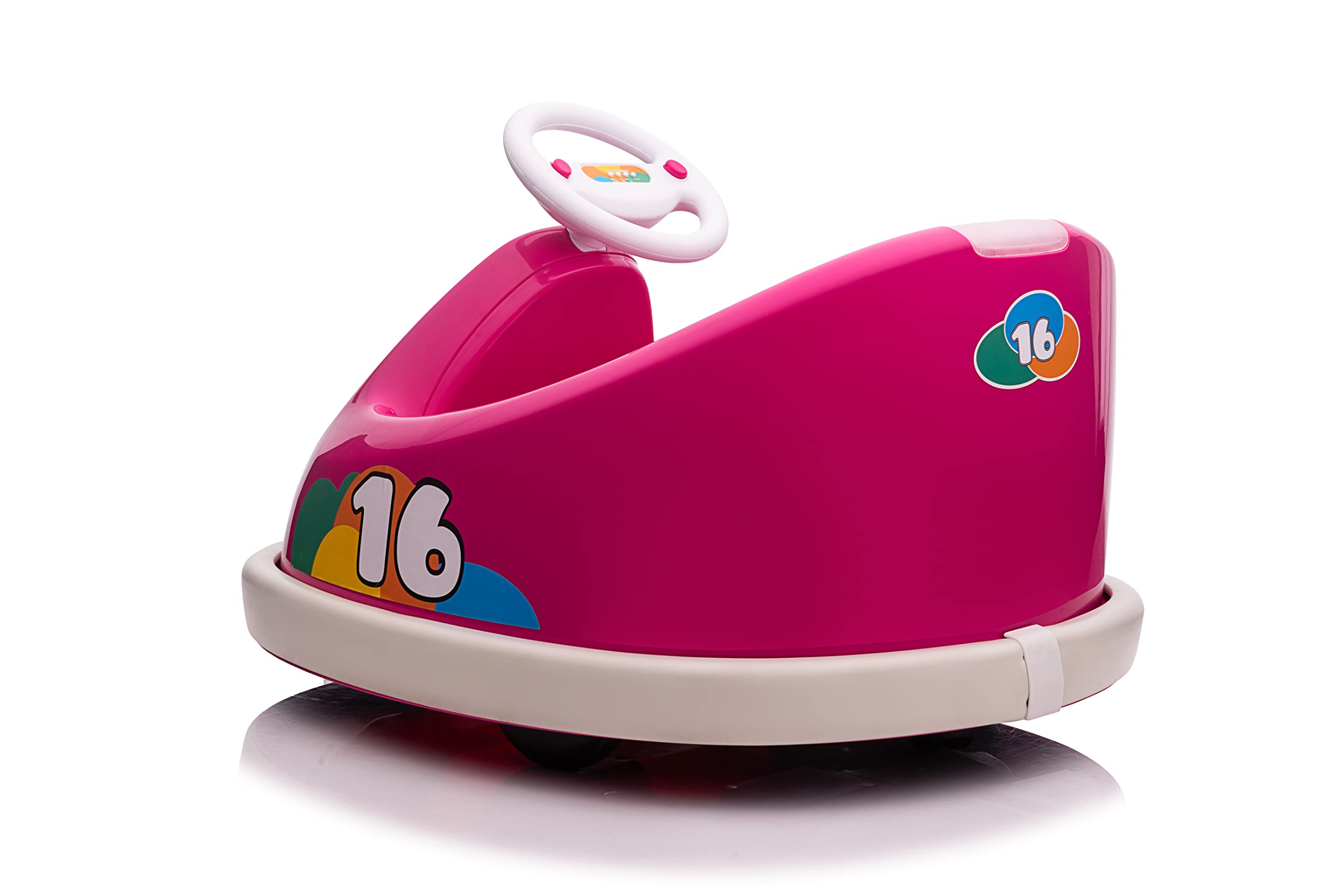 Best Ride On Cars 6 Volt Bumperz Kids Electric Battery Powered Ride On Bumper Car Vehicle with Power Indicator, Anti Collision Bar, and Music