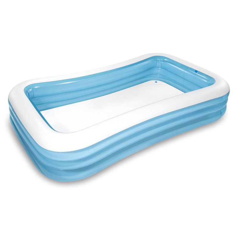 INTEX 58484EP Swim Center Inflatable Family Pool: 277 Gallon Capacity – 120" x 72" x 22" – Blue