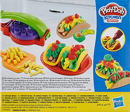 Play-Doh Kitchen Creations Taco Time Play Food Set for Kids 3 Years and Up with 4 Non-Toxic Colors