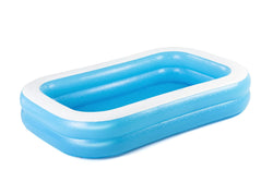 H2OGO! Blue Rectangular 8'6" Inflatable Family Pool | Perfect for Kids, Ages 6+