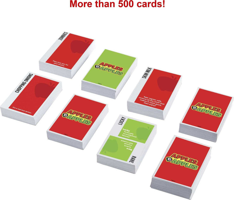 Mattel Games Apples to Apples Card Game, Family Game for Game Night with Family-Friendly Words to Make Crazy Combinations