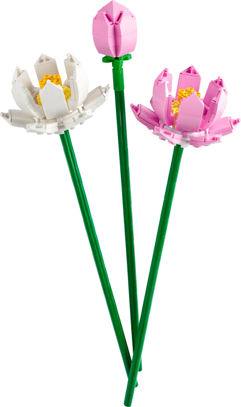 LEGO Lotus Flower - Building Toy for Kids, Girls & Boys, Ages 8+ - Artificial Lotus for Home Decor & Display - Stocking Stuffer and Gift Idea for Christmas - 40647