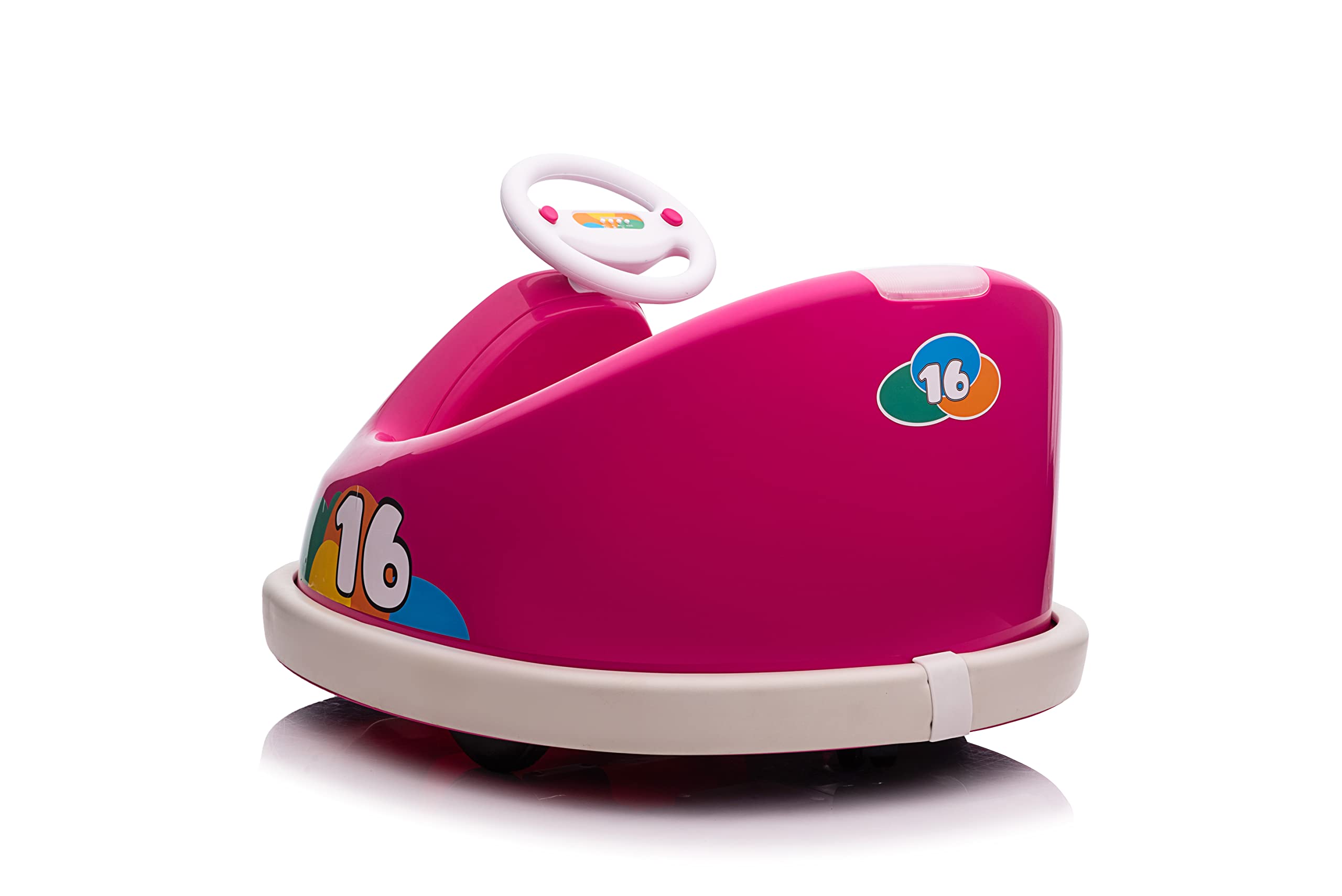 Best Ride On Cars 6 Volt Bumperz Kids Electric Battery Powered Ride On Bumper Car Vehicle with Power Indicator, Anti Collision Bar, and Music