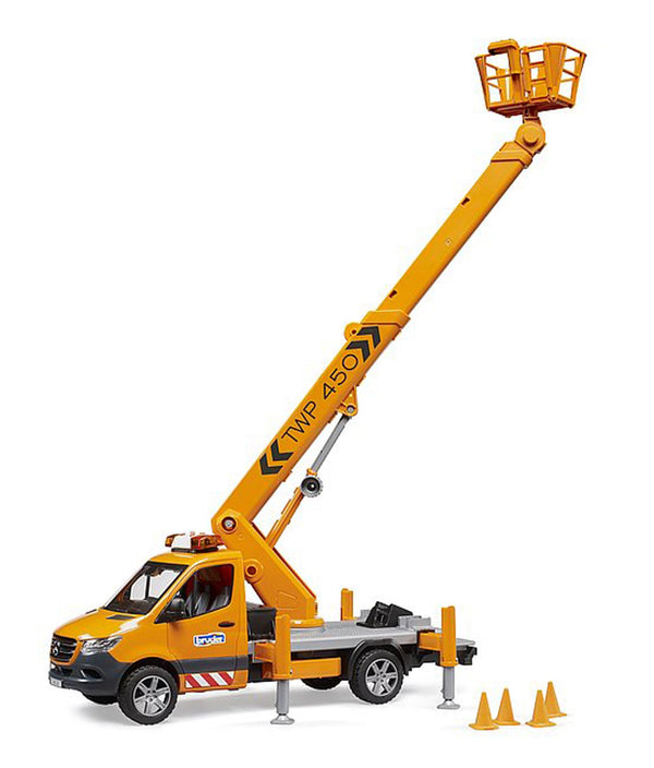 Bruder MB Sprinter Service Truck/Crane, Man Basket w L/S Module