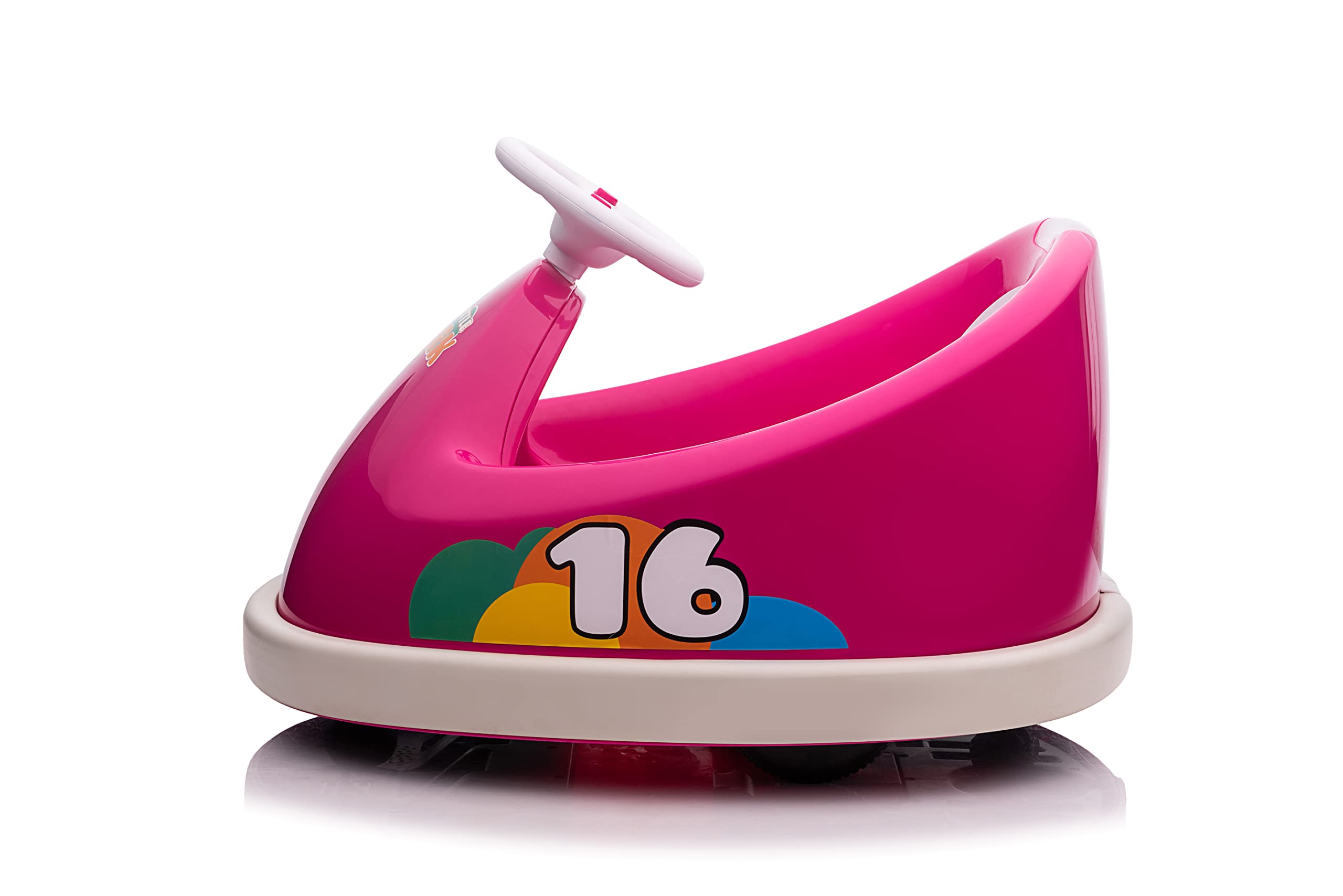 Best Ride On Cars 6 Volt Bumperz Kids Electric Battery Powered Ride On Bumper Car Vehicle with Power Indicator, Anti Collision Bar, and Music