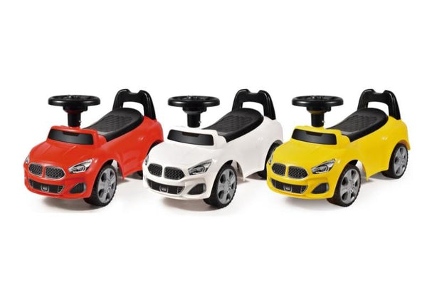 Push Car, Slide Stroller, Stimulation BMW Music Steering Wheel, Without Battery, Color May Vary