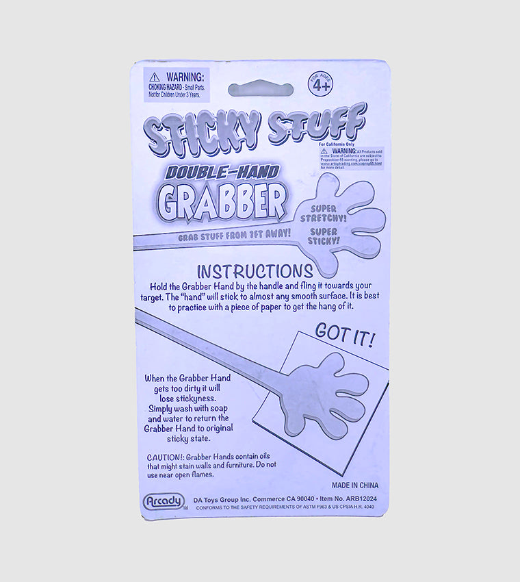 Sticky Stuff, Double-Hand Grabber, 2 Colors Red and Blue